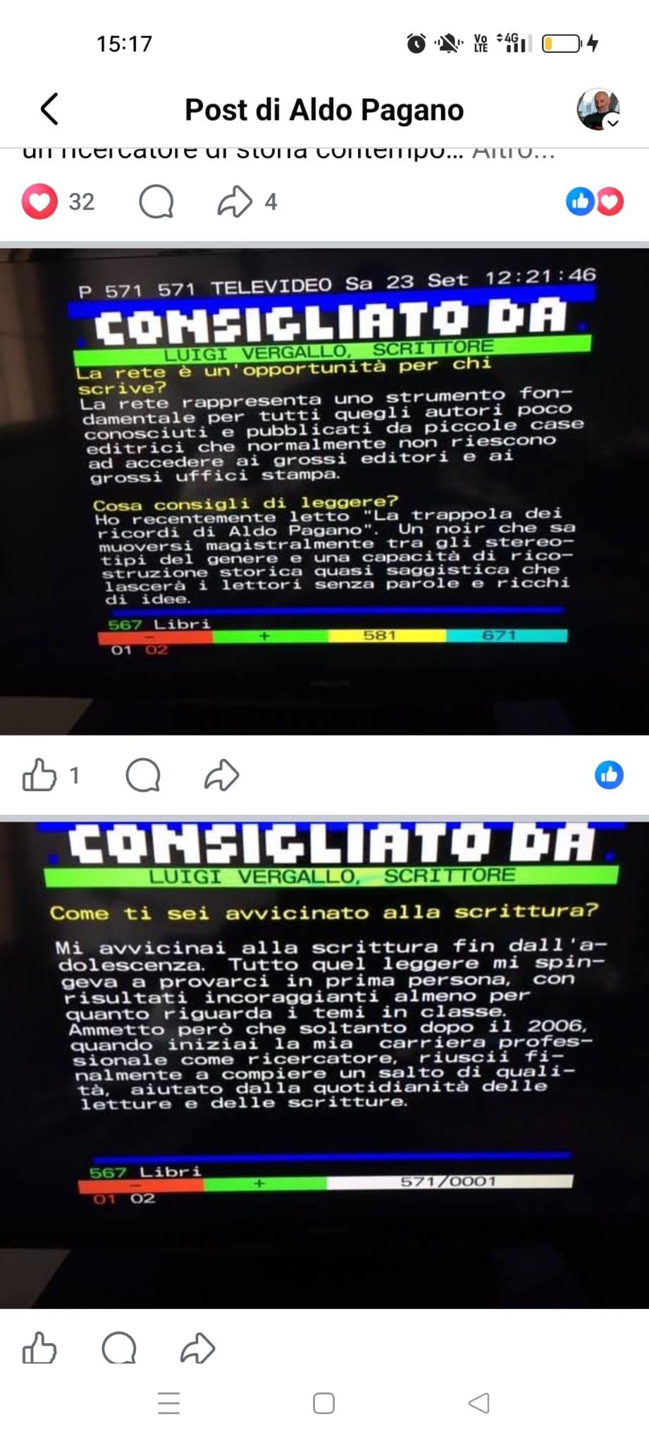 Prima pagina dell’intervista: Come ti sei avvicinato alla scrittura? Luigi Vergallo racconta le letture adolescenziali e il rapporto fra ricerca e scrittura.